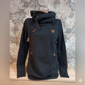 Naketano Black Crowlneck Brave New World Hoodie M